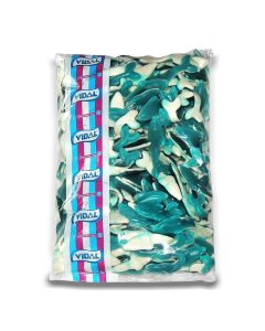 Wholesale Sweets - Bulk 3kg bag of blue raspberry flavour giant dolphin sweets