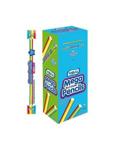 A wholesale case of giant rainbow pencils