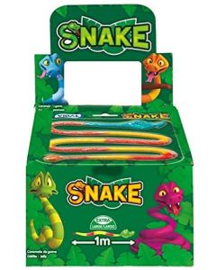 A wholesale case of giant jelly snake sweets
