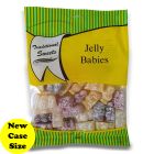 A full case of wholesale bagged sweets, Jelly Babies prepacked sweets bags