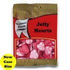 A full case of wholesale bagged sweets, Jelly hearts prepacked sweets bags