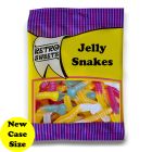 A full case of wholesale bagged sweets, Jelly Snakes prepacked sweets bags