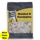 A full case of wholesale bagged sweets, Menthol and Eucalyptus prepacked sweets bags