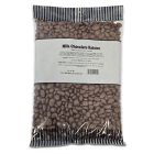 A 1kg bulk bag of milk chocolate raisins, juciy raisins covered in milk chocolate