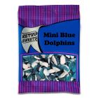 A full case of mini blue dolphins 120g in wholesale sweets bags