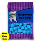 A full case of wholesale bagged sweets, Blue Raspberry Bon Bons prepacked sweets bags