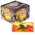 A wholesale case full of packets of dragon shaped jelly sweets