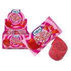 A wholesale case of strawberry flavour rolled up belt sweets